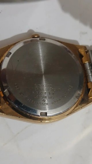 Orologio Seiko Quarzo Oro e Bianco