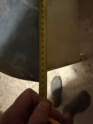 Mesita de noche pintada a mano