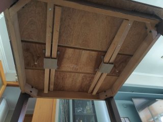 Mesa comedor extensible de madera con cristal