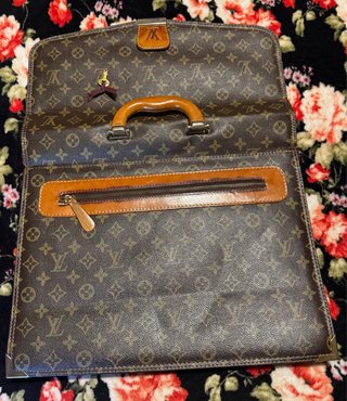 Maletín Vintage Louis Vuitton Marrón y Dorado