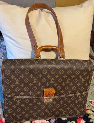 Maletín Vintage Louis Vuitton Marrón y Dorado
