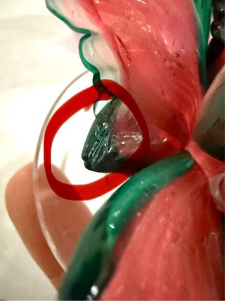 Bottiglia Murano C. Moretti firmata