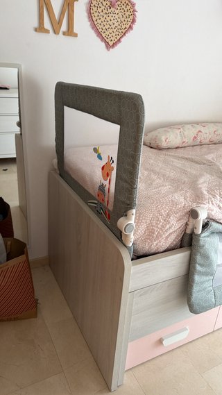 Barrera de cama alta 90 cm