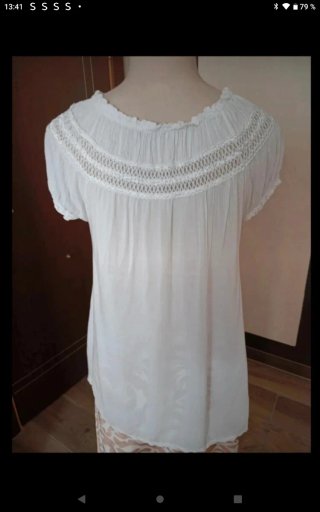 Camisa blanca viscosa Kira talla M