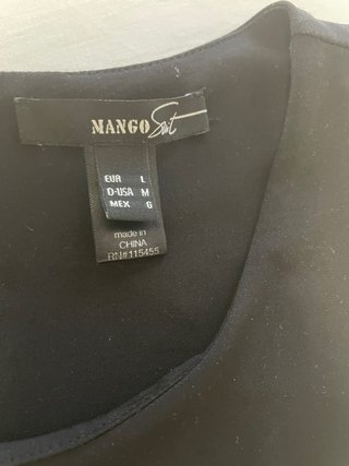 Vestido Negro Mango Talla M