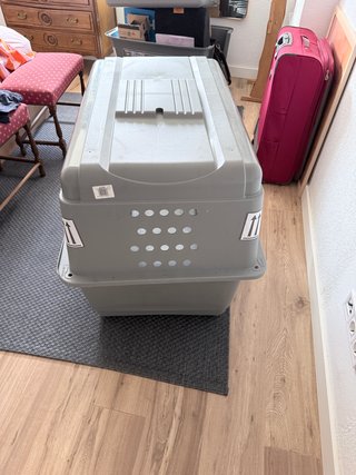Transportín Perro Aprobado Viaje Gris perro grande