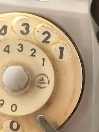 Telefono SIEMENS AUSO SIP vintage a disco