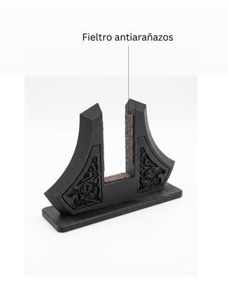 Soporte Vertical Portátil Diseño Vikingo