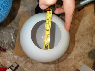 Globo blanco para lámpara