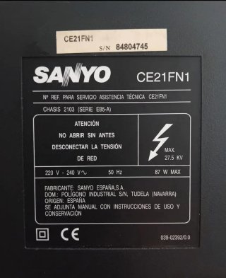 Televisor Sanyo nuevo con mando original