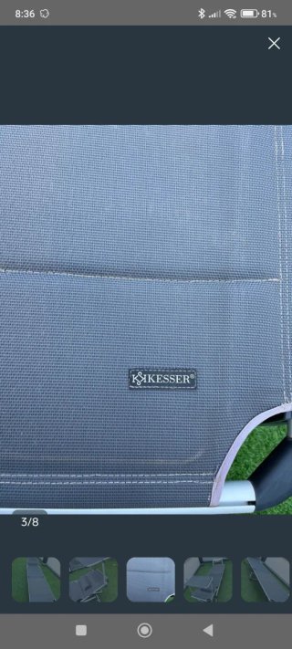 Tumbona plegable piscina gris
