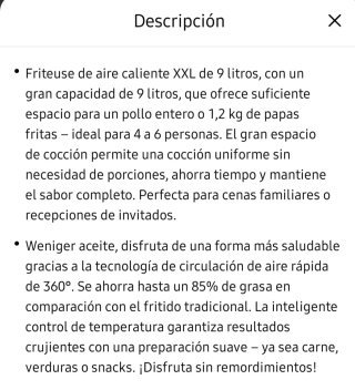Freidora de aire negra con ventana
