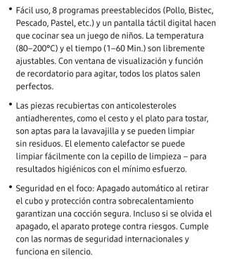 Freidora de aire negra con ventana