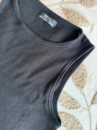 Pack 2 Tops Bershka M Negro Blanco Sin Usar