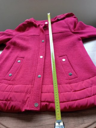 Parka roja mujer con capucha