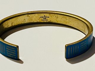 Bracciale Louis Vuitton Vintage Blu e Oro