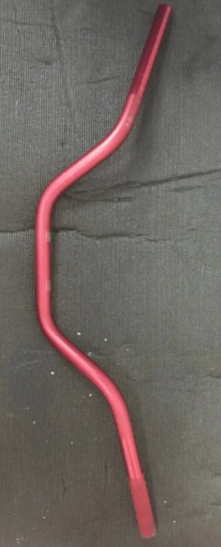 Manillar bici 22mm rojo anodizado