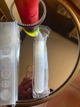 Placa Selenita 7 Chakras 20cm
