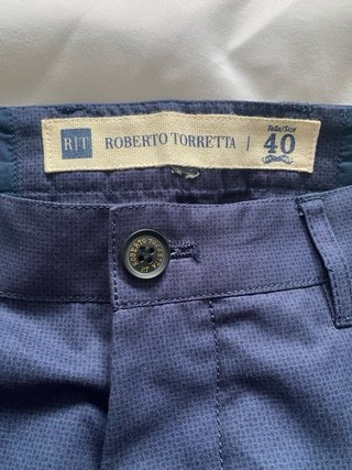 Pantalones anchos azul marino