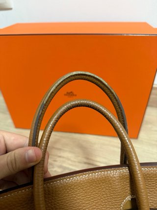 Bolso Hermès Marrón Piel Texturizada