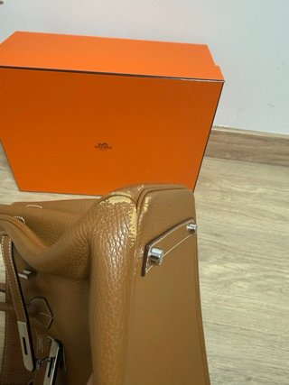 Bolso Hermès Marrón Piel Texturizada