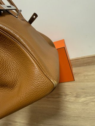 Bolso Hermès Marrón Piel Texturizada