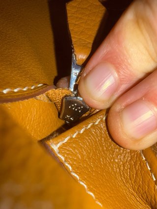 Bolso Hermès Marrón Piel Texturizada