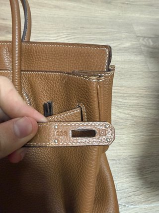 Bolso Hermès Marrón Piel Texturizada