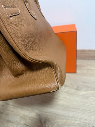 Bolso Hermès Marrón Piel Texturizada