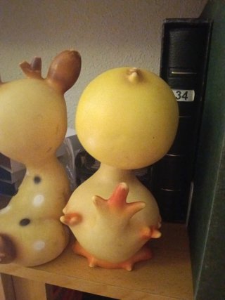 Juguetes antiguos de goma - Ciervo y pato