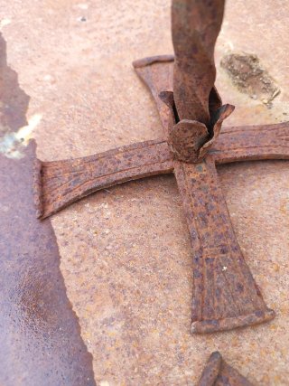 Candelabros antiguos hierro forjado S.XIX
