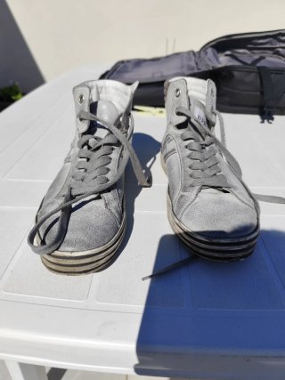 Scarpe Hogan Rebel Tg 42 Grigio Argento