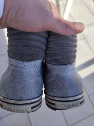 Scarpe Hogan Rebel Tg 42 Grigio Argento