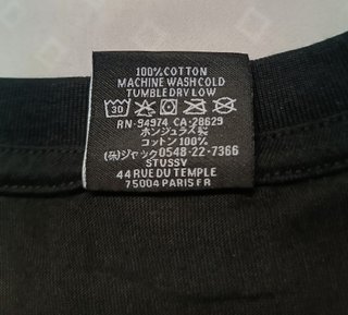 Camiseta Stussy World Tour Negra Talla L