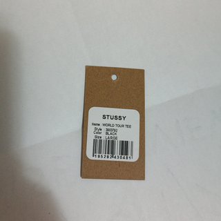 Camiseta Stussy World Tour Negra Talla L