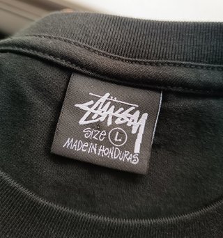 Camiseta Stussy World Tour Negra Talla L