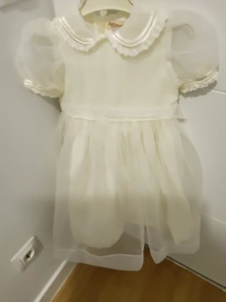 Vestido y chaqueta fiesta niñas 3-6 meses