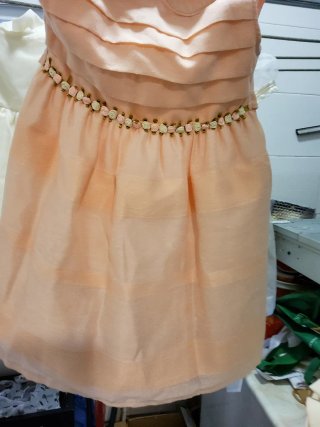 Vestido y chaqueta fiesta niñas 3-6 meses