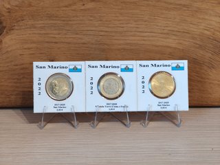 Tris Monete San Marino 2022 FDC