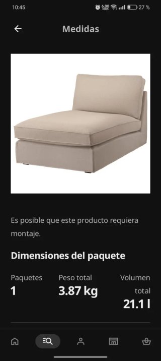 Funda Nueva tallmyra  KIVIK chaiselongue