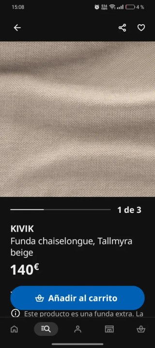 Funda Nueva tallmyra  KIVIK chaiselongue