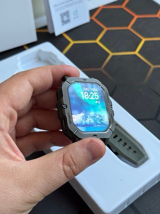 Smartwatch Rugged 2.02 Militare Grigio/Verde