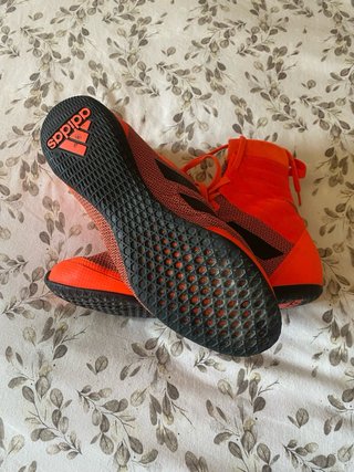 Botines de boxeo Adidas Naranja y Negro