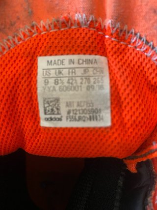 Botines de boxeo Adidas Naranja y Negro