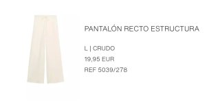Pantalón ancho Zara