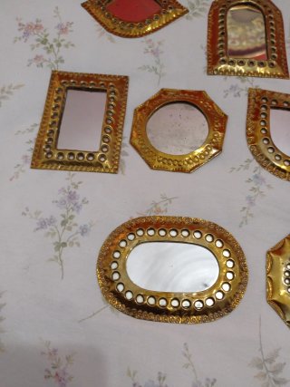 Lote de 11 Espejos Marroquíes Dorados