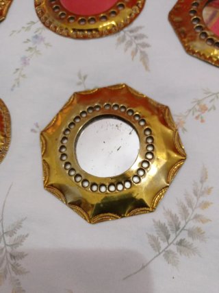 Lote de 11 Espejos Marroquíes Dorados