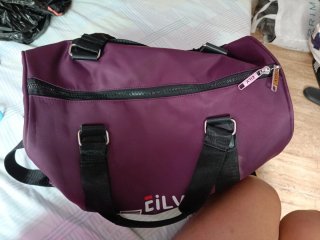 Bolso de viaje morado