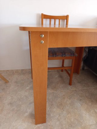 Mesa y 2 Sillas Comedor Madera