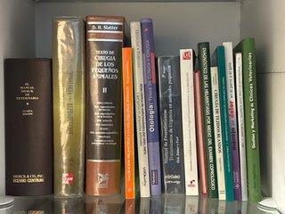 Lote de libros de veterinaria
